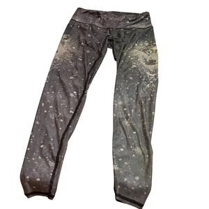 EUC Teeki wolf leggings yoga activewear sz M activewear stars starry adventure